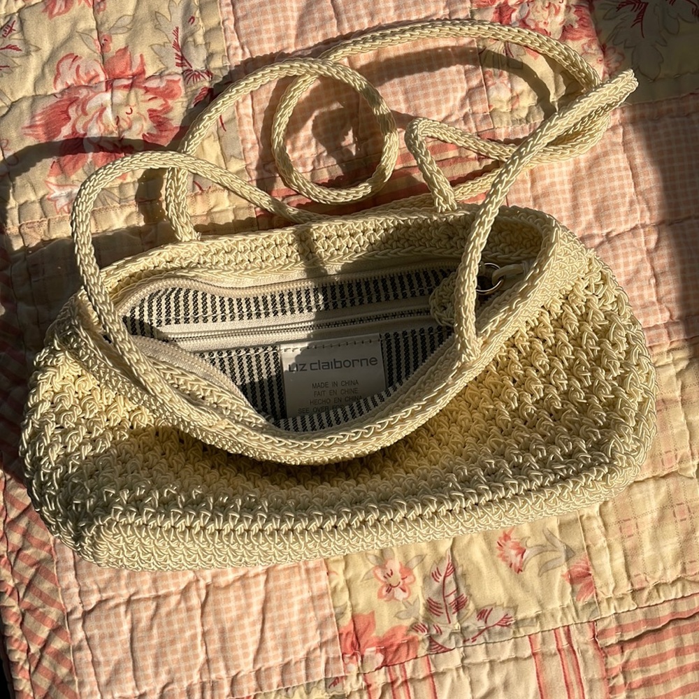 Liz Claiborne Mini Crochet Shoulder Bag NWOT